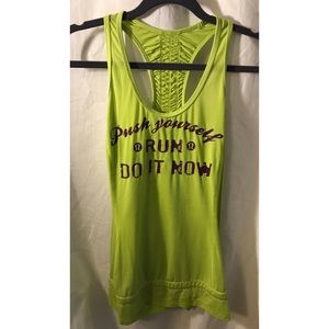 lululemon athletica Lime Green Tank Top